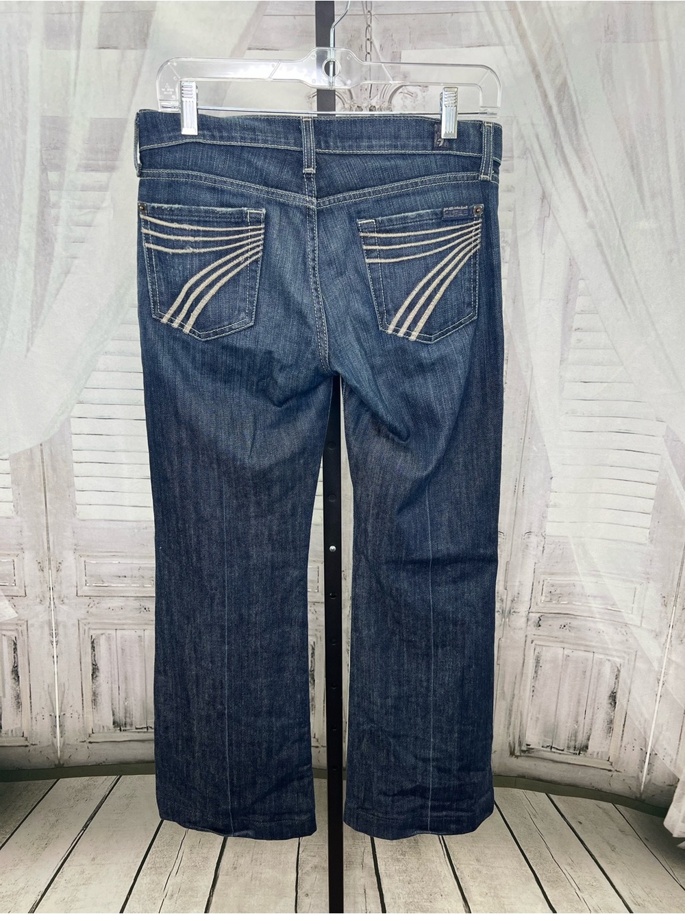 7 FAM DOJO Jeans *Shortened* Women’s Size 26 Y2K Lowrise 7 For All Mankind Fall